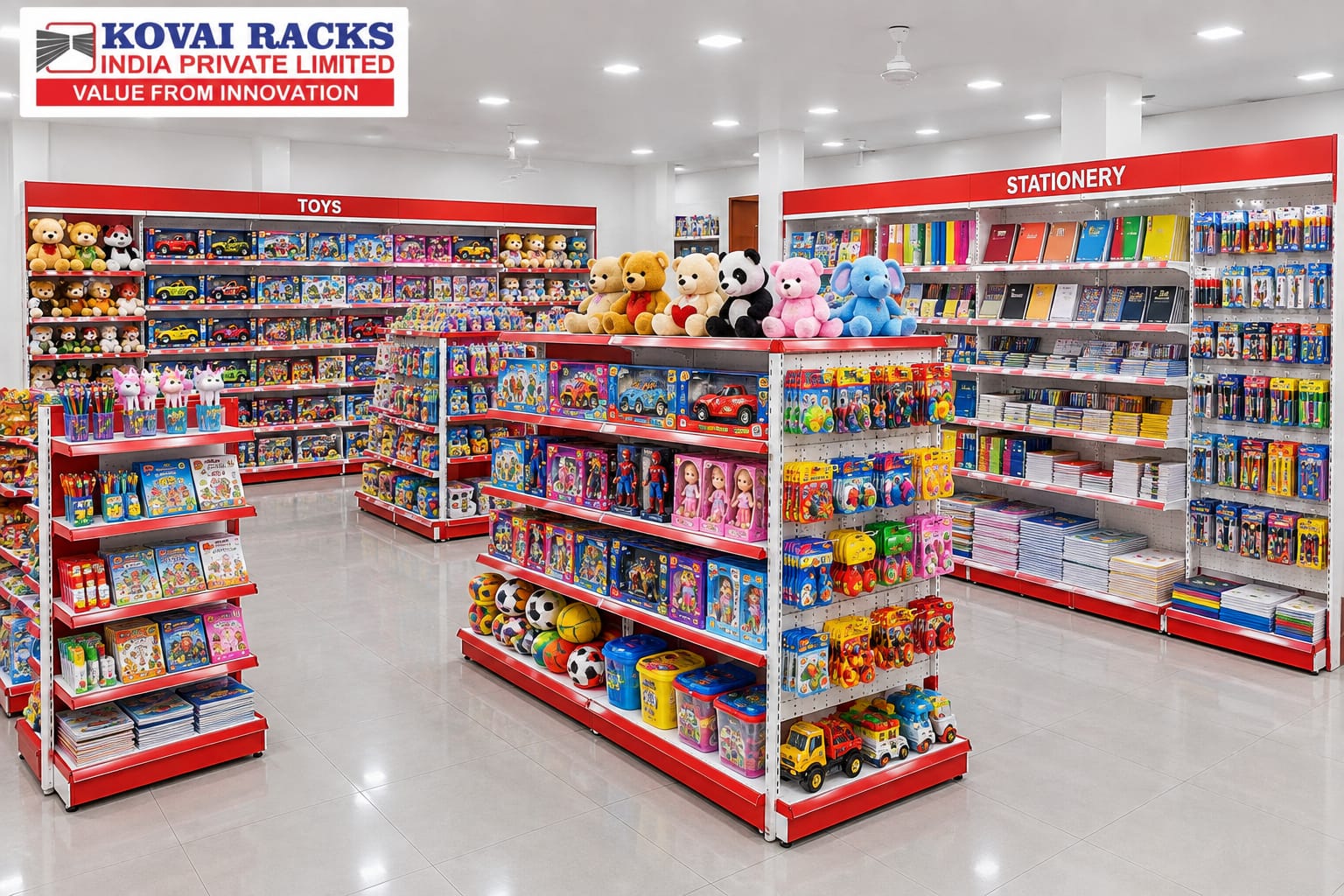 Toys And Stationary Shop Racks